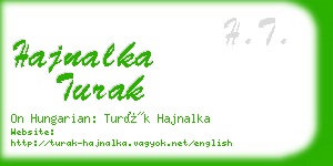 hajnalka turak business card